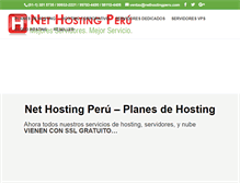 Tablet Screenshot of nethostingperu.com
